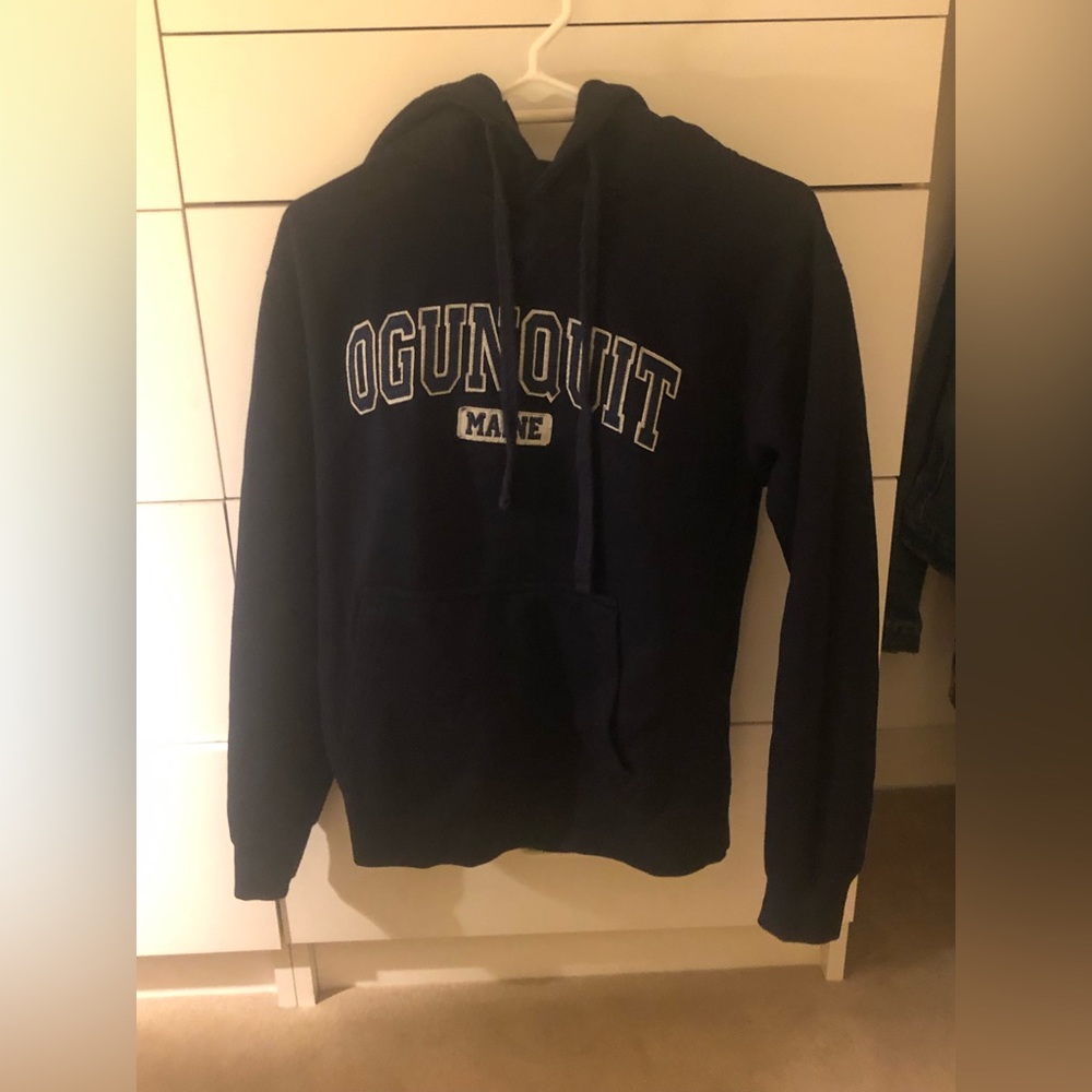Navy Blue Ogunquit, Maine Hoodie